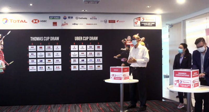 TOTAL BWF Thomas and Uber Cup Finals 2020 Draws  360Badminton